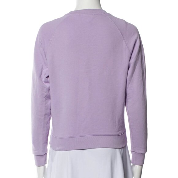 Maison Kitsuné Palais Royal Lilac Colorblock Sweatshirt - Picture 3 of 4